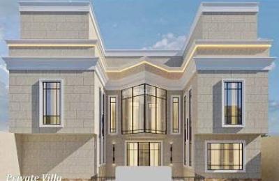 For sale, a luxury unfinished villa (plumbing, electrical, and plastering completed) ready for finishing.