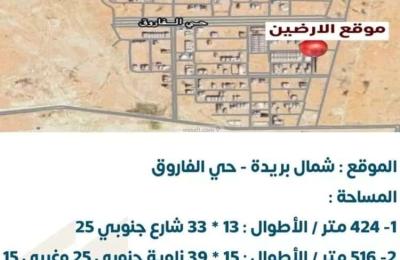 Land 516 SQM Facing West on 15m Width Street